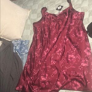 Ava & Viv Floral Satin Dress